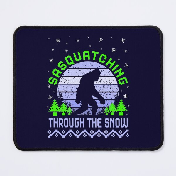 Item preview, Sasquatching Through the Snow, Christmas Sasquatch (Bigfoot) Pun designed and sold by ACC .