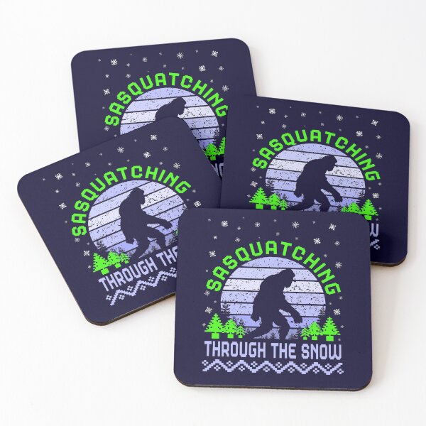 Item preview, Sasquatching Through the Snow, Christmas Sasquatch (Bigfoot) Pun designed and sold by ACC .