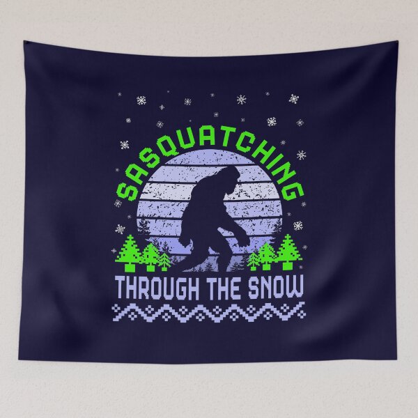 Item preview, Sasquatching Through the Snow, Christmas Sasquatch (Bigfoot) Pun designed and sold by ACC .