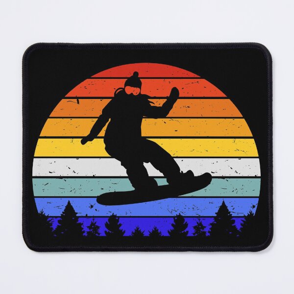 Item preview, Vintage Retro Snowboarder Sunset Snowboard IV designed and sold by Lemon Pepper.