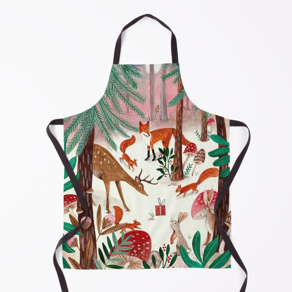 Item preview, Whimsical woodland animals forest in the snow designed and sold by Caroline Bonne Müller.