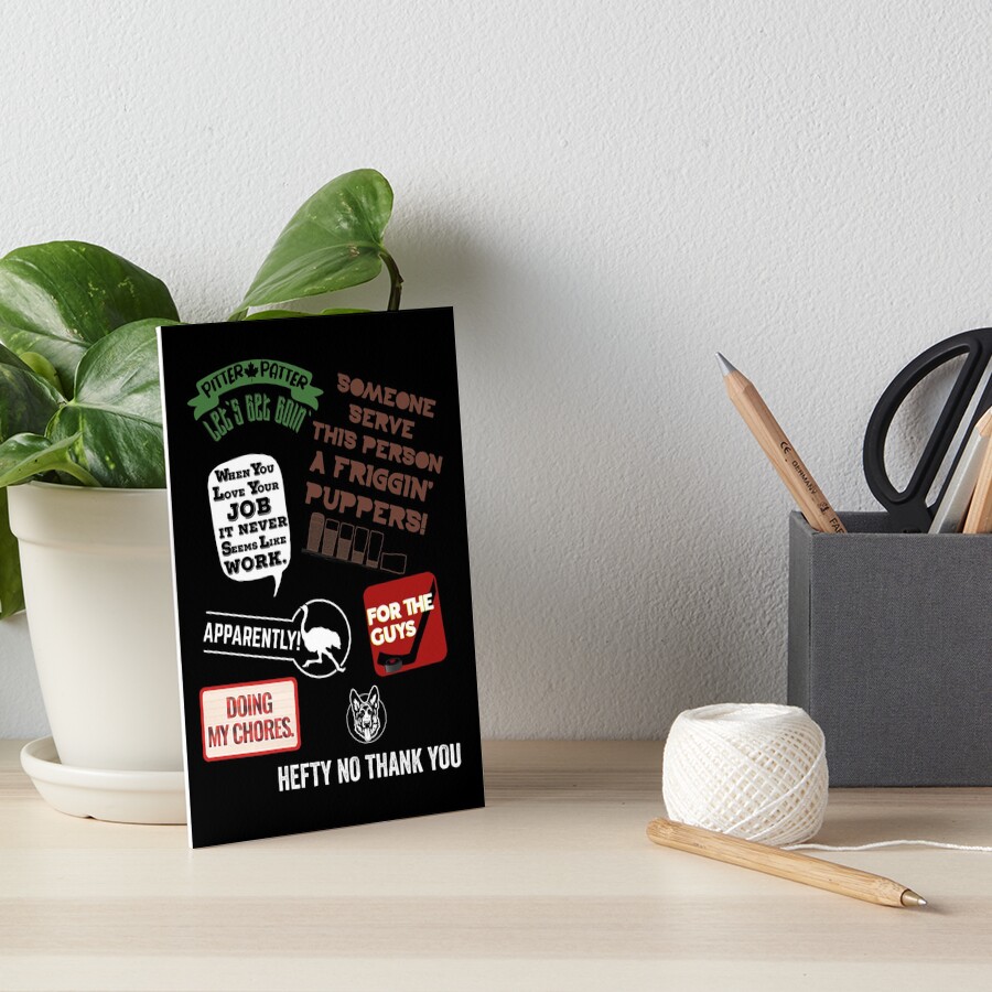 "Letterkenny Pastor Glen Quotes" Art Board Print by DesignsByRisa