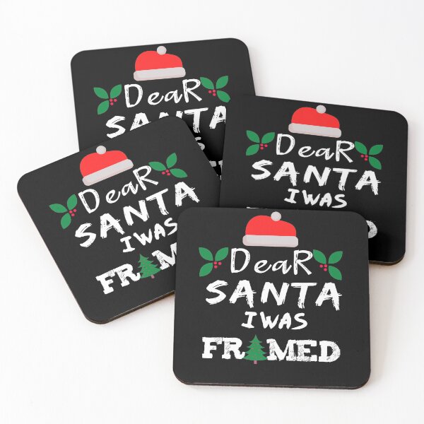 Item preview, Dear Santa I Was Framed Funny Christmas Tee For Women Man designed and sold by illustrapho.