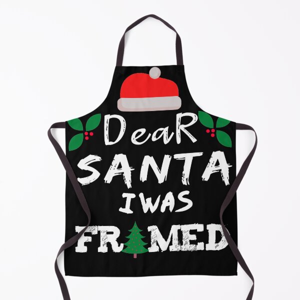Item preview, Dear Santa I Was Framed Funny Christmas Tee For Women Man designed and sold by illustrapho.