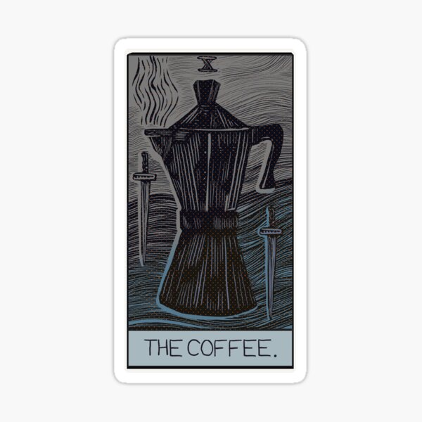 The coffee - Tarot Card Sticker