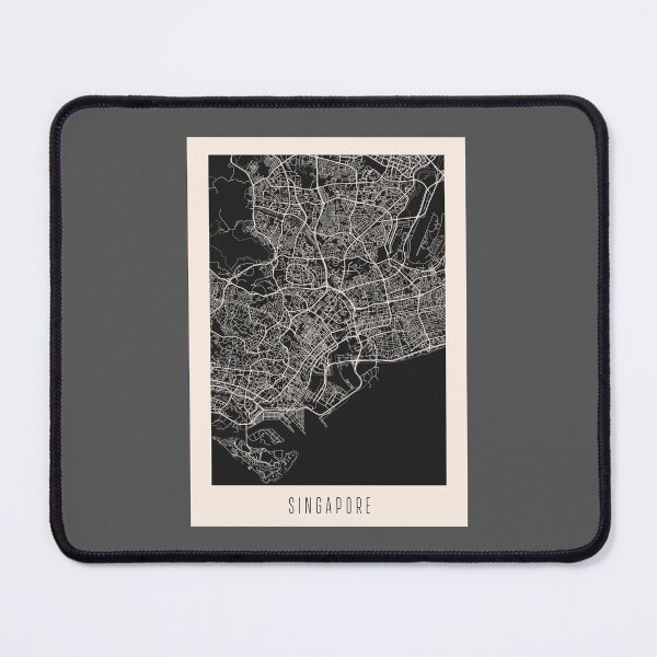Item preview, Singapore City Street Map Dark designed and sold by Teecha.