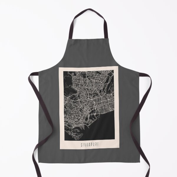 Item preview, Singapore City Street Map Dark designed and sold by Teecha.