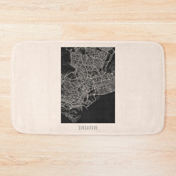 Item preview, Singapore City Street Map Dark designed and sold by Teecha.