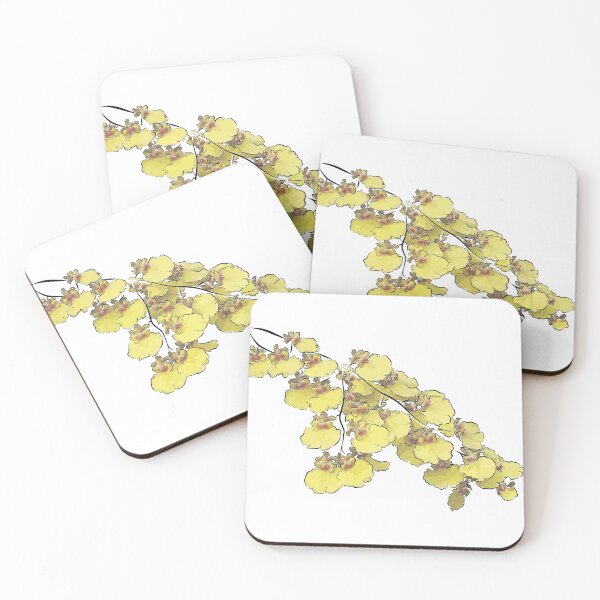 Item preview, A branch of yellow orchids designed and sold by M Minerrale.