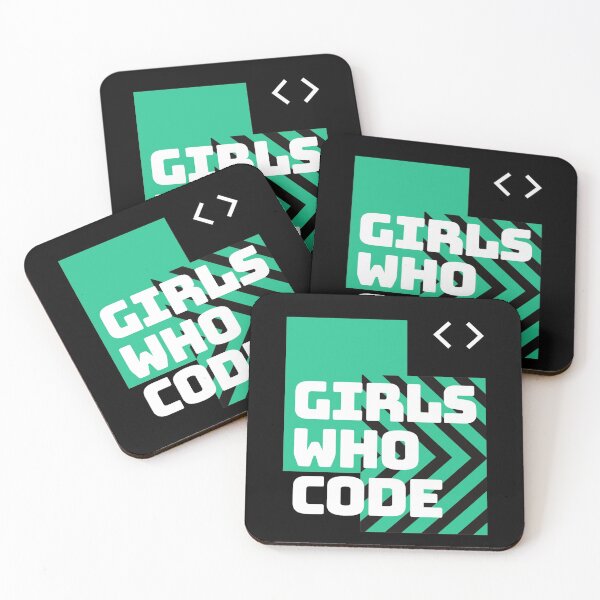 Item preview, Girls who code | Girls who love coding  designed and sold by Giovanni's  Brown Quotes.
