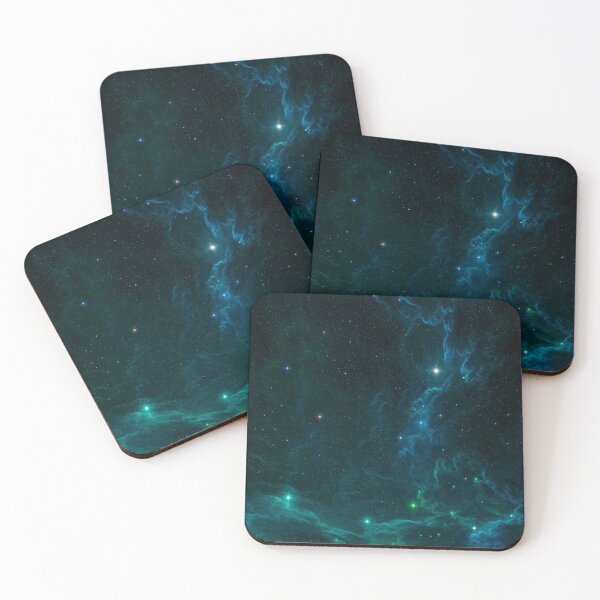 Item preview, Green and Blue Galaxy Twinkle Stars and Clouds designed and sold by jessicaleah15.