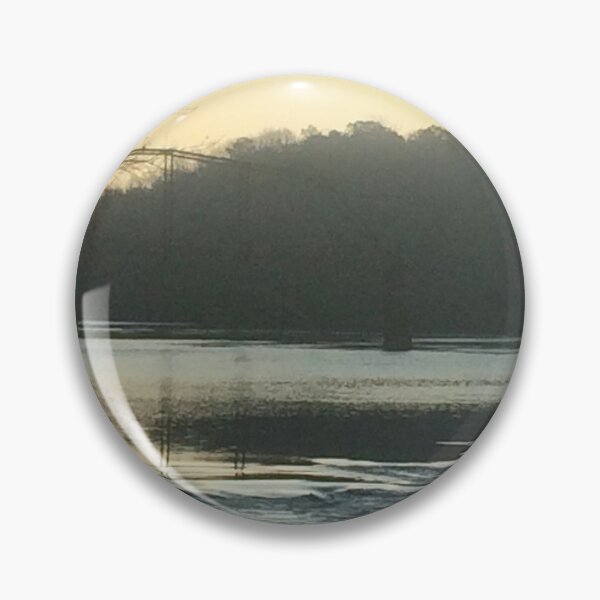Item preview, Chattahoochee River picture of partial bridge on a sticker, greeting card, and mug  designed and sold by smichaeliv.