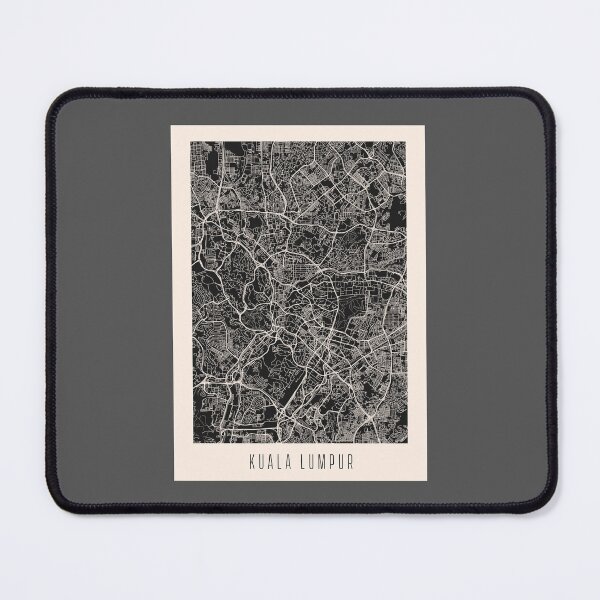 Item preview, Kuala Lumpur City Street Map Dark designed and sold by Teecha.