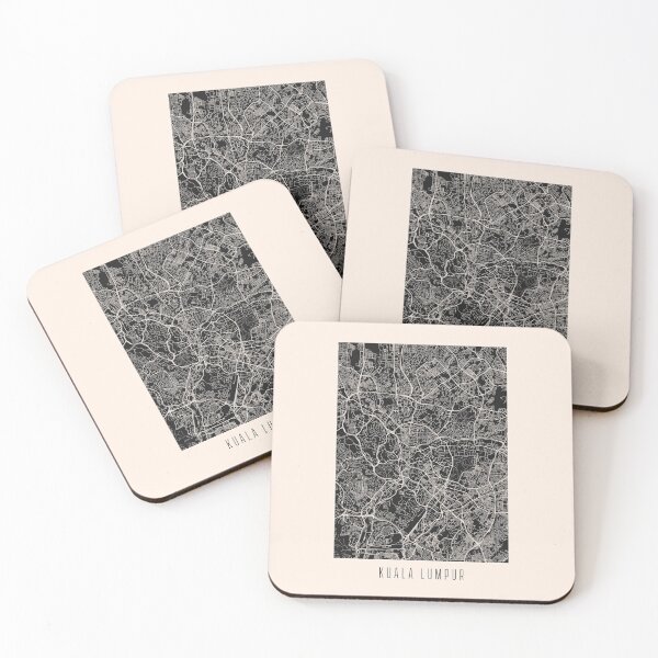 Item preview, Kuala Lumpur City Street Map Dark designed and sold by Teecha.