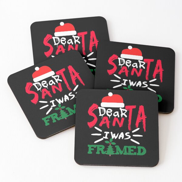 Item preview, Dear Santa I Was Framed Funny Christmas Tee For Women Man designed and sold by illustrapho.