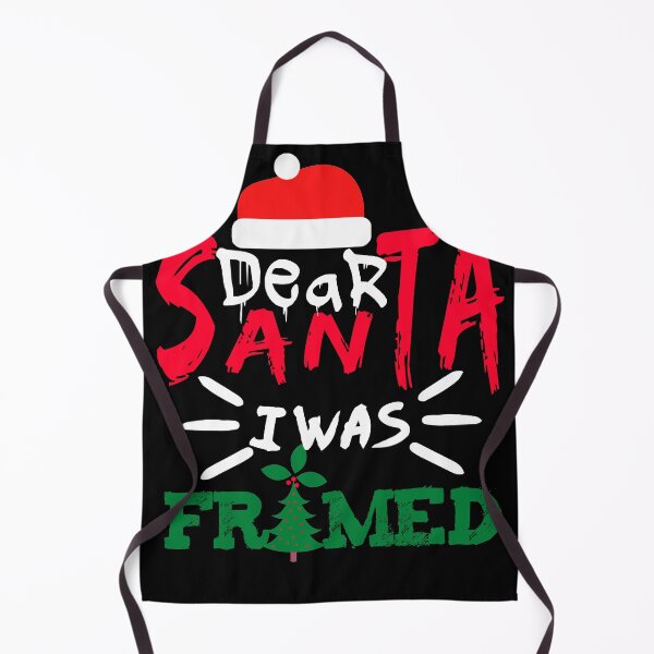 Item preview, Dear Santa I Was Framed Funny Christmas Tee For Women Man designed and sold by illustrapho.