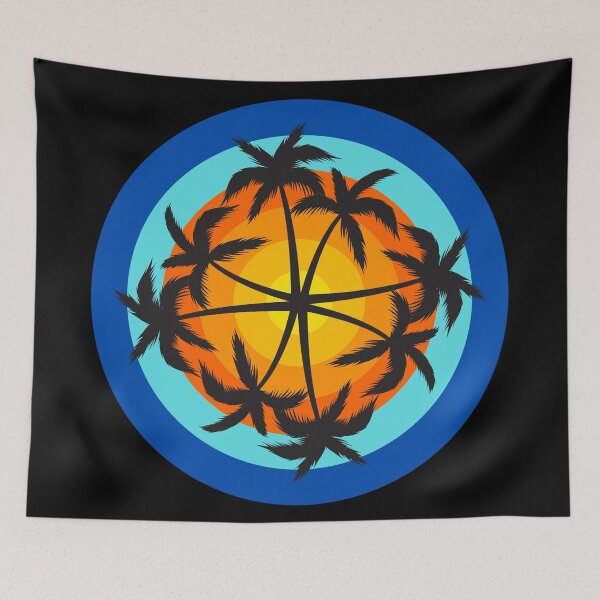 Item preview, Abstract Sunrise Sunset Water Palm designed and sold by getzjason.