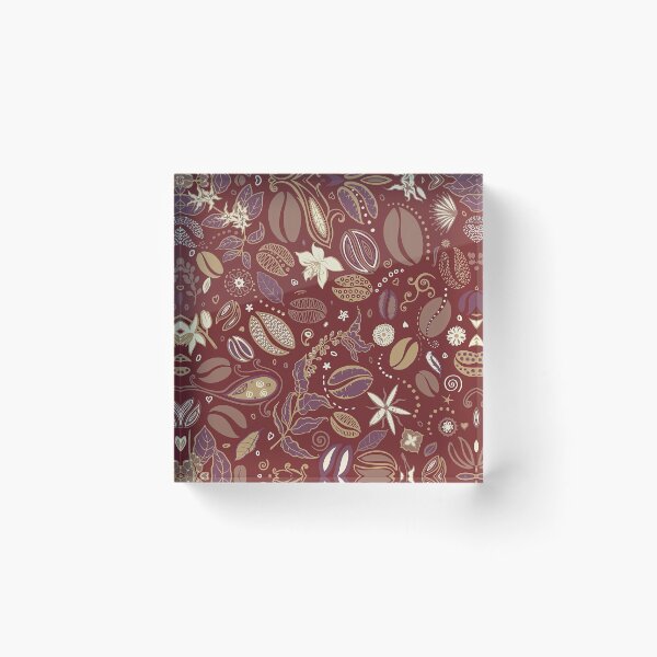 Item preview, Coffee Pattern, Coffee Corn Pattern, Coffee Bean Pattern Nature tree, art line branch, leaves, Bean, Grain. designed and sold by graphic-genie.