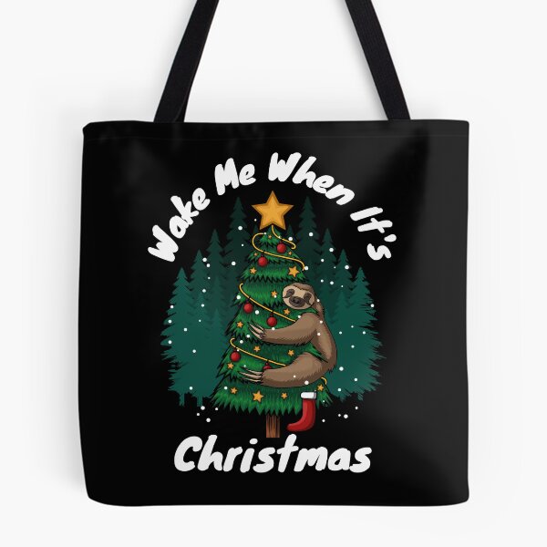 Item preview, Lazy Sloth Xmas Tree - Wake Me When It's Christmas designed and sold by jonrdesign.