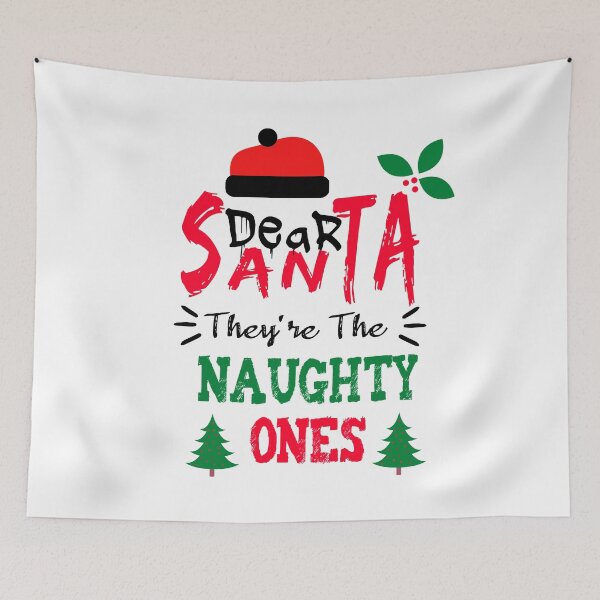 Item preview, Dear Santa They Are The Naughty One Funny Christmas Tee For Women Man designed and sold by illustrapho.