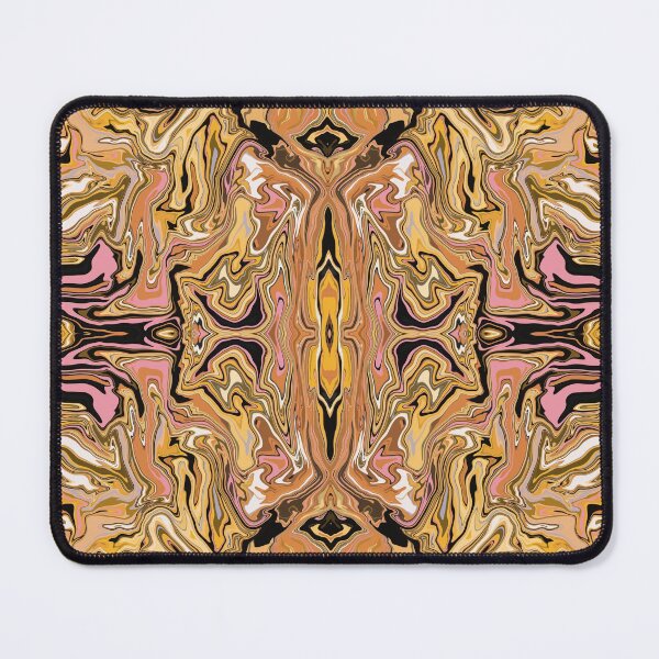 Item preview, Rorschach kurkuma | liquid pour | marble art designed and sold by Amanda Ozga.