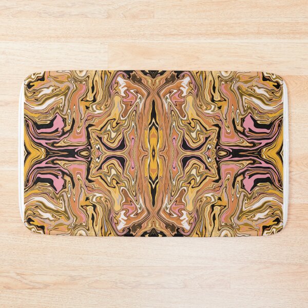 Item preview, Rorschach kurkuma | liquid pour | marble art designed and sold by Amanda Ozga.