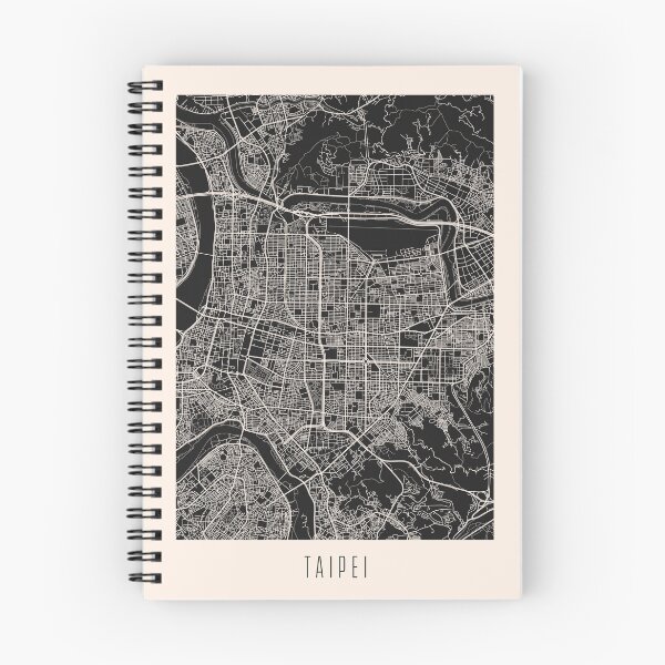 Item preview, Taipei City Street Map Dark designed and sold by Teecha.