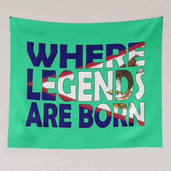Item preview, Samoa Flag - Where Legends Are Born designed and sold by Quotes-I-Wear.