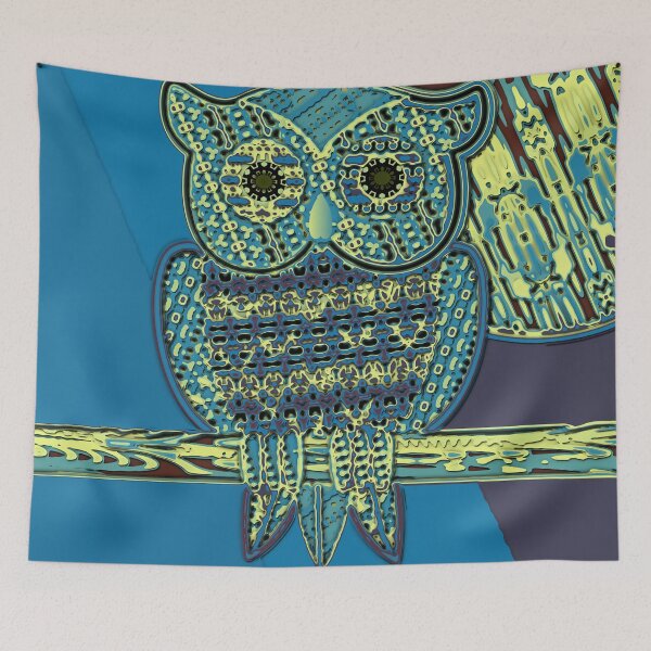 Item preview, Owl Paper Cut - High Detail Owl in Moonlight designed and sold by Kay Patterson.