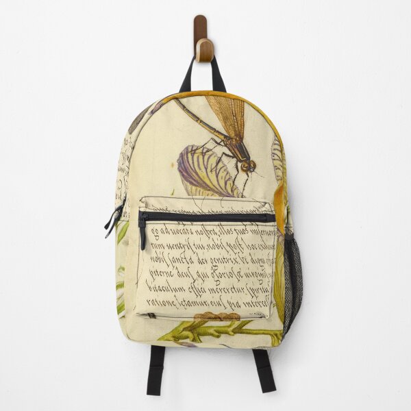 Item preview, Naturalist Manuscript: Insects, Flower, and Calligraphy Illumination by Joris Hoefnagel designed and sold by Naturalist Prints.