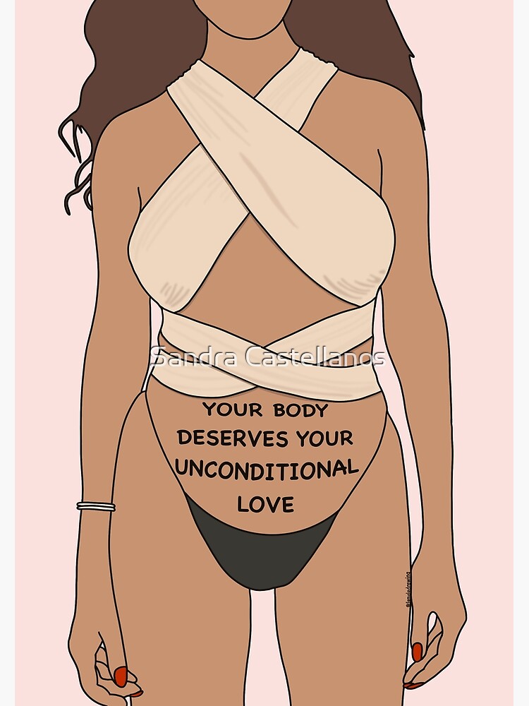 Love your body. Body positivity Poster for Sale by Sandra