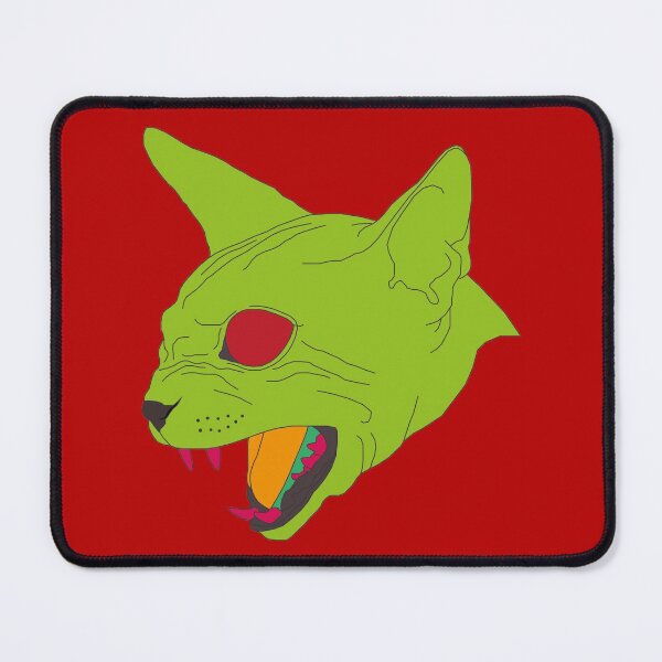 Item preview, Sphynx cat with red eyes and green skin designed and sold by Clown-Snail.