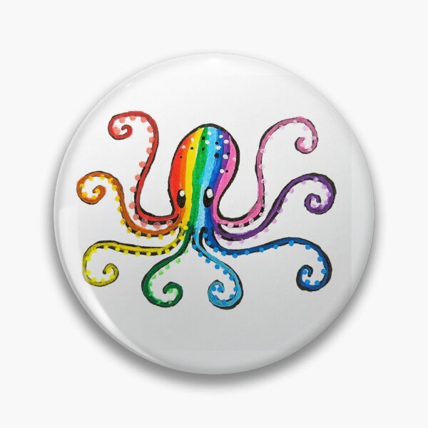 Item preview, Rainbow Octopus designed and sold by KatarinaNavane.
