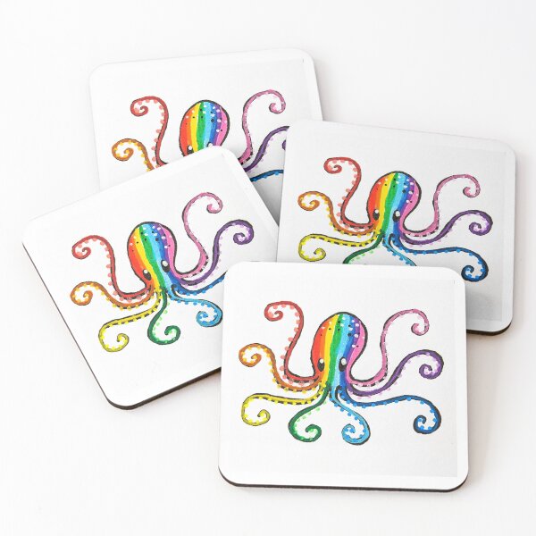 Item preview, Rainbow Octopus designed and sold by KatarinaNavane.