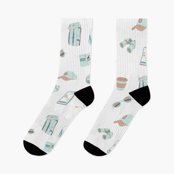Item preview, funny socks travel pack blue designed and sold by Dodo's Products.