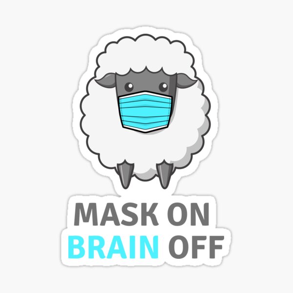 Item preview, Masque sur le cerveau d'un mouton masqué designed and sold by PlantDemia.