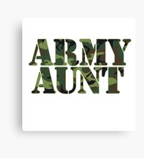 Army AUNT Canvas Print