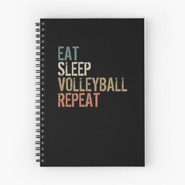 Item preview, EAT SLEEP VOLLEYBALL REPEAT funny vintage retro designed and sold by FunnyCoolTee.