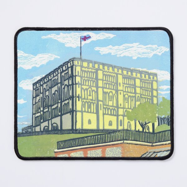 Item preview, Handmade Linoprint of Norwich Castle designed and sold by Linocut Lain.