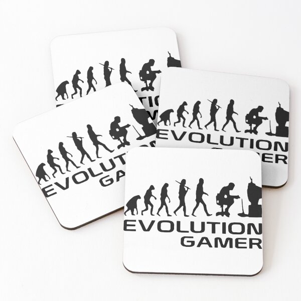 Item preview, Evolution of Gamer Nerd Funny Tech Evolution Love Computer Library Gift Premium Apparel Funny Holiday Xmas designed and sold by DesignByHeartUK.