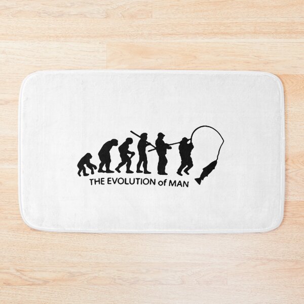 Item preview, Evolution of Fishing Born to go fishing Forced to work Fisherman Stick Figure Bones I love Fishing Art Design Happy Apparel Essential Inspiration Joy Mood Funny designed and sold by DesignByHeartUK.
