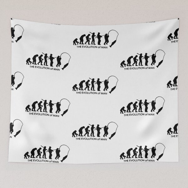 Item preview, Evolution of Fishing Born to go fishing Forced to work Fisherman Stick Figure Bones I love Fishing Art Design Happy Apparel Essential Inspiration Joy Mood Funny designed and sold by DesignByHeartUK.