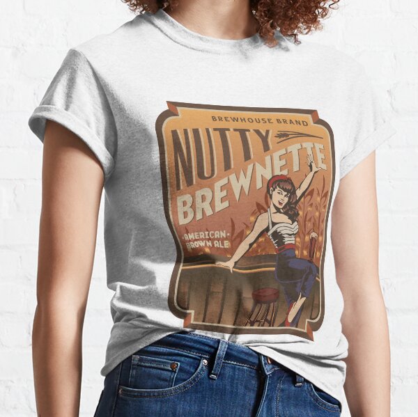 The Nutty Brewnette, American Brown Ale Classic T-Shirt
