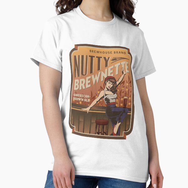 Item preview, The Nutty Brewnette, American Brown Ale designed and sold by wattsupjamie.