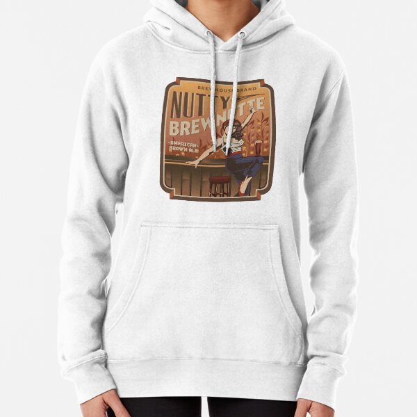 The Nutty Brewnette, American Brown Ale Pullover Hoodie