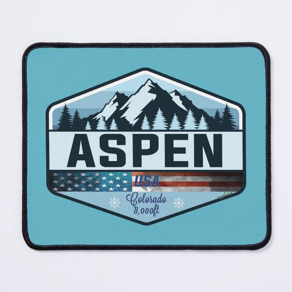 Item preview, Aspen Snowmass Colorado USA Ski Skiing Rocky Mountains Sticker T-Shirt 01 designed and sold by OuterShellUK.