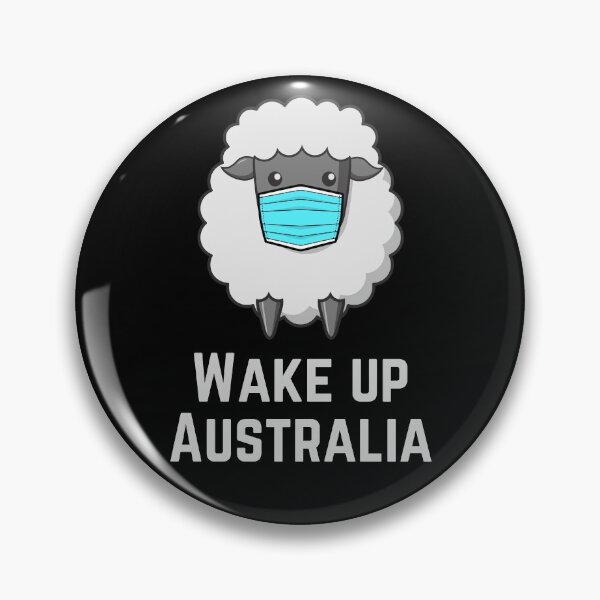 Item preview, Wake up Australia masked sheep designed and sold by PlantDemia.