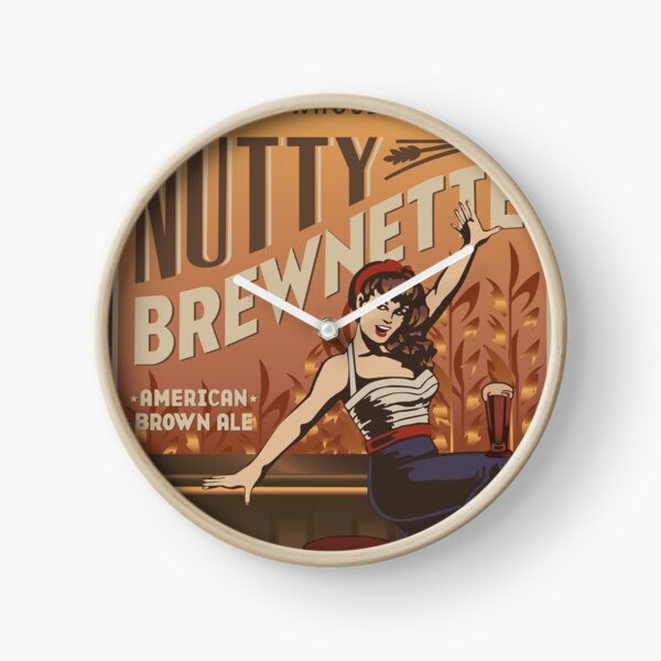 Item preview, The Nutty Brewnette, American Brown Ale designed and sold by wattsupjamie.