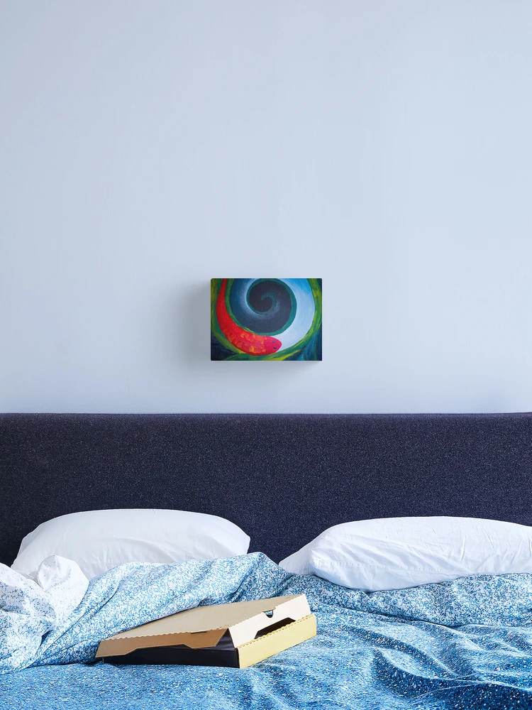 Thumbnail 2 of 3, Canvas Print, Fish circle designed and sold by RASAnation.