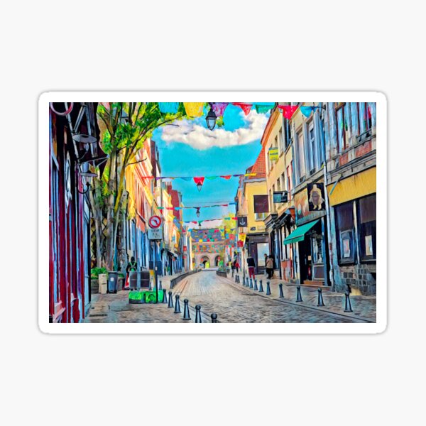 Vista previa del artículo con la obra «Calles de Lille», diseñado y vendido por Sofia-Draws.